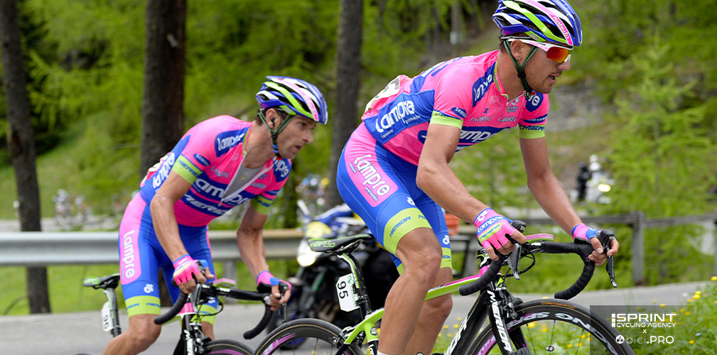 Scarponi riuscì a portare con sé Stortoni alla Lampre nel 2012 e 2013. Qui sono al Giro di Svizzera