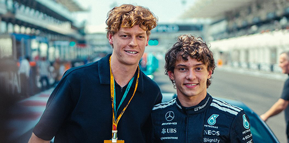 Sinner e Antonelli, due numero uno italiani, nati da un lungo percorso di selezione sul territorio(immagine Instagram/@kimi.antonelli)