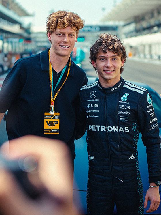 Sinner e Antonelli, due numero uno italiani, nati da un lungo percorso di selezione sul territorio(immagine Instagram/@kimi.antonelli)