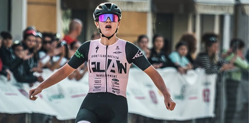 L'allieva Emma Cocca della Flandres Love Brescia è stata l'unica a vincere sia crono che circuito della 2 Giorni di Gussola (foto instagram)