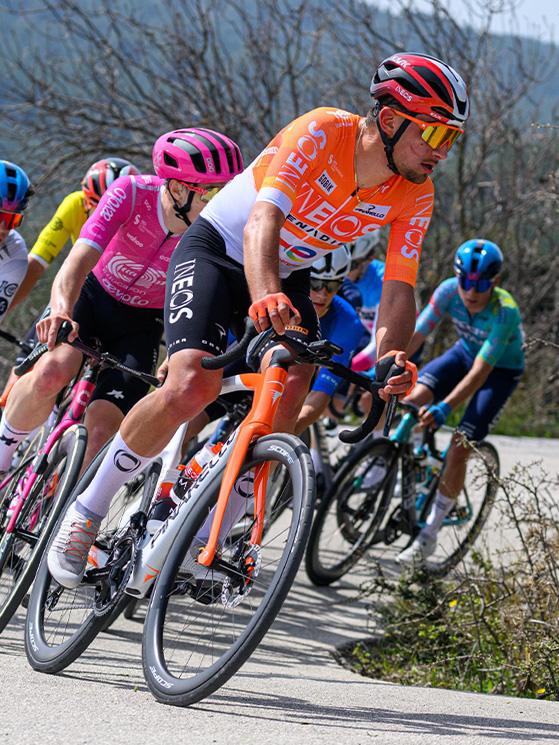 Milesi è da quest'anno all'Ineos. Nel 2025 aveva vinto una tappa al Giro del Friuli (foto Cyclingphoto.gr)