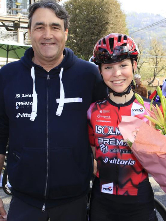 Giovanni Fidanza per Pegolo è un ottimo tecnico, sempre pronto a darle consigli e spiegarle tattiche di gara (foto Ossola)