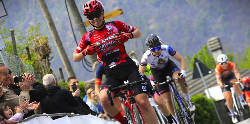 L'11 aprile Pegolo ha vinto il Giro della Castellania, gara open, davanti a Reghini e Giuliani (foto Ossola)