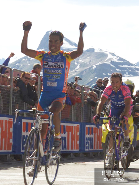 Perez Cuapio (qui vittorioso al Giro sul Pordoi nel 2001) ha corso sempre con Reverberi ed ora vive vicino a Trento
