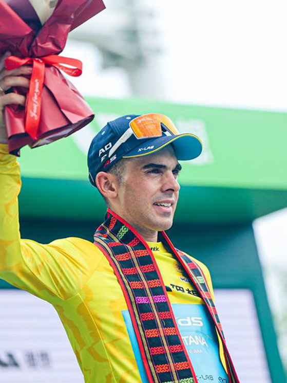 Guillermo Thomas Silva, uruguayano dell'XDS Astana, vincitore su Berasategui (ESP), poi Pesenti e Quartucci (foto organizzatori)