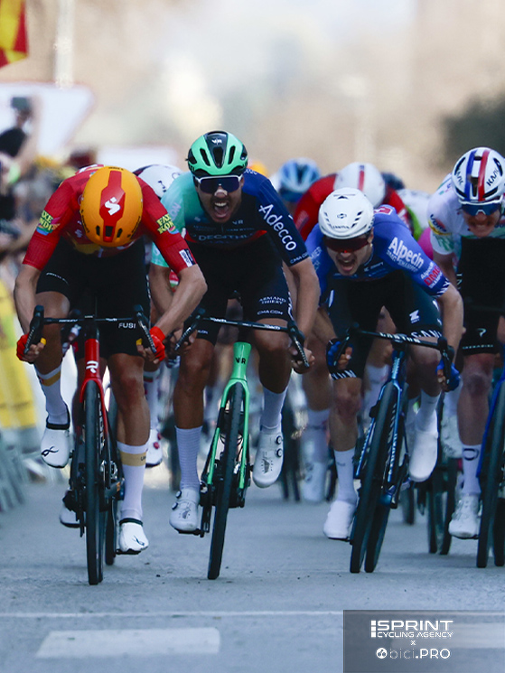 Nella terza tappa del Catalunya a Bayoles, 167,4 km con 1.898 metri di dislivello, Busatto ha colto il terzo posto dietro Cort e Isidore