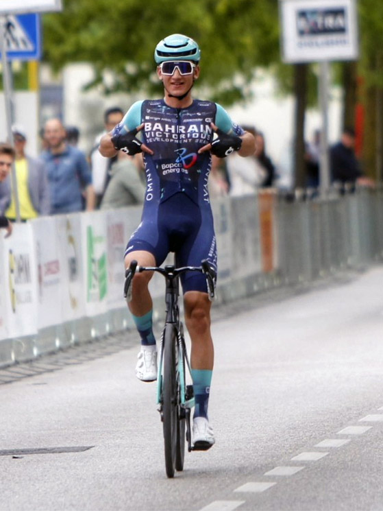 Ieri a San Vendemiano la vittoria di Jan Michal Jackowiak, dopo cinque passaggi su Ca' del Poggio (foto Trofeo Città di San Vendemiano)