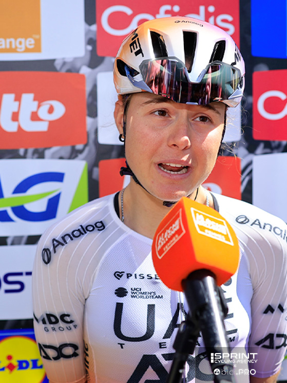 Freccia Vallone donne 2026, Paula Blasi, Paula Blasi, prima nell'Amstel e terza alla Freccia, fa ora rotta verso la Liegi