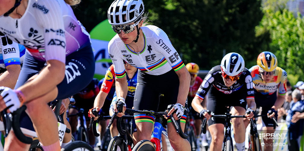 L'iridata Vallieres ha chiuso al sesto posto, a 14" da Demi Vollering