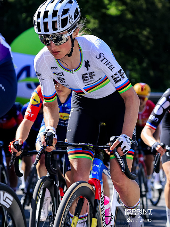 L'iridata Vallieres ha chiuso al sesto posto, a 14" da Demi Vollering. La Liegi le si addice di più per lunghezza e dislivello