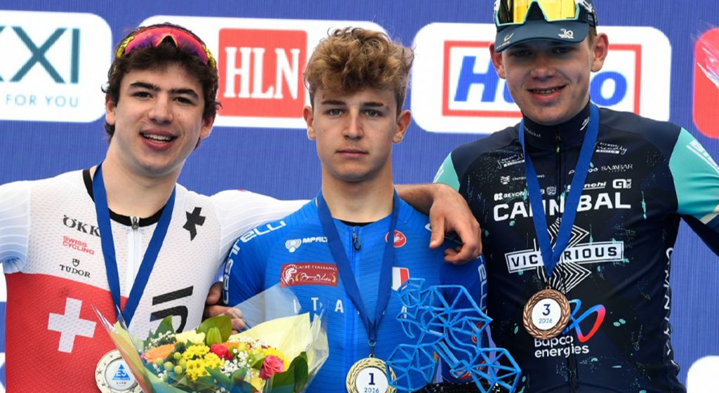 E3 Saxo Juniores Nations Cup, Brandon Fedrizzi, Noah Schnyder (SVI) e Mikolaj Legieć (POL)