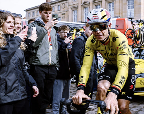 Wout Van Aert, partenza Roubaix 2026