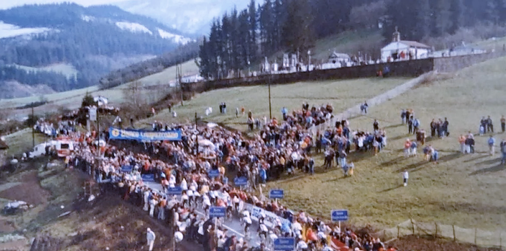 Una vecchia foto di quell'edizione 1986 che vide protagonisti Kelly e Maurizio Rossi (foto El Diario Vasco)