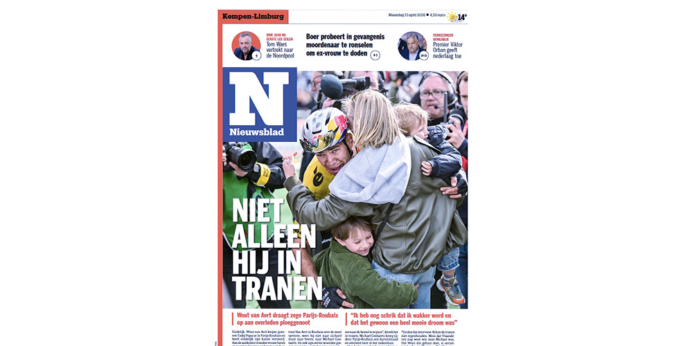 L'apertura dell'autorevole Het nieuwsblad di lunedì mattina