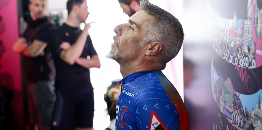 Emiliano Cantagallo, capitano del Team Sara Assicurazioni al Giro-E