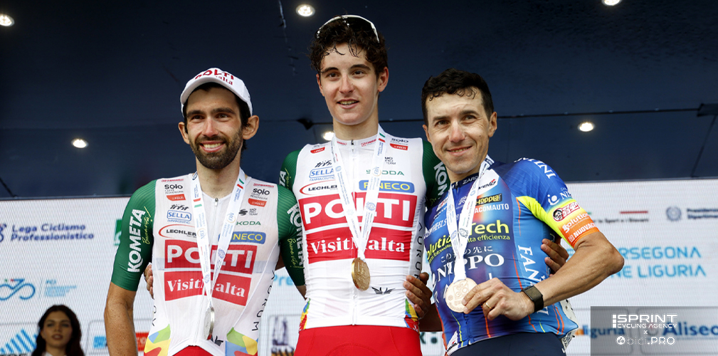 Giro dell'Appennino 2026, podio: Crescioli, Pesenti, Pozzovivo