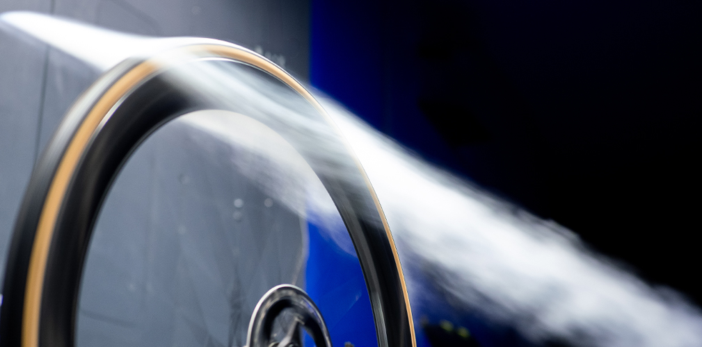 OQUO, ruote, raggi in carbonio, galleria del vento