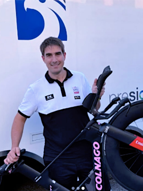 David Herrero, biomeccanico spagnolo, segue Pogacar da cinque anni