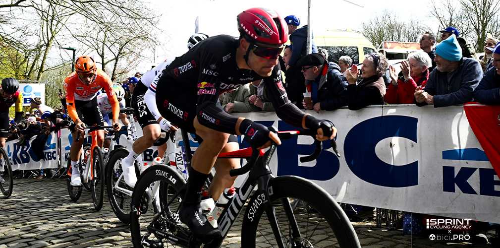 Luca Mozzato, classe 1998, qui alla In Flanders Field. E' pro' dal 2020, il contratto con la Tudor arriva al 2028