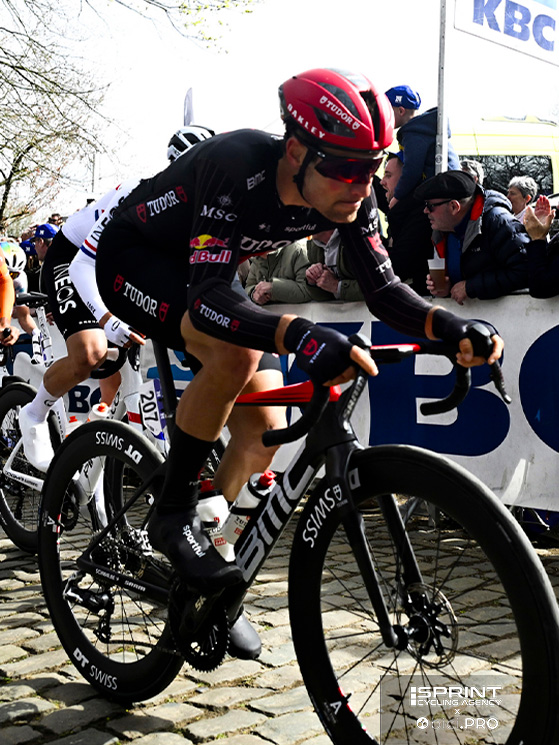 Luca Mozzato, classe 1998, qui alla In Flanders Field. E' pro' dal 2020, il contratto con la Tudor arriva al 2028