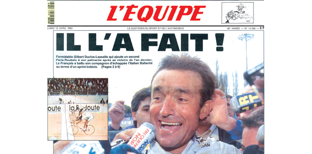 Così il francese L'Equipe all'indomani della vittoria di Duclos alla Roubaix