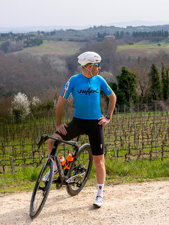 Shooting Vincenzo Nibali, Abus, bicicletta Ducati