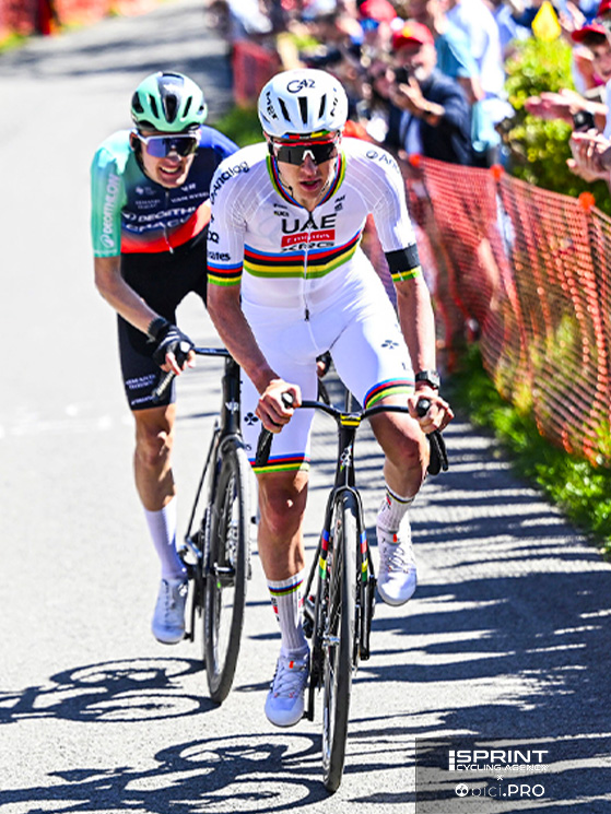 Il forcing atteso sulla Redoute non ha spaventato Seixas, che ha tenuto la sfuriata di Pogacar