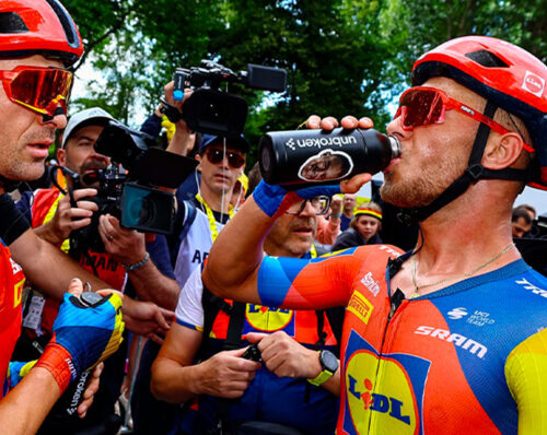 Tour de France 2025, Valenciennes, Jonathan Milan, borraccia, integratore Unbroken