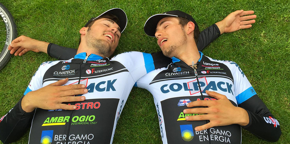 E poi, ancora con Troia, con il solito spirito goliardico di quegli anni (foto Team Colpack)