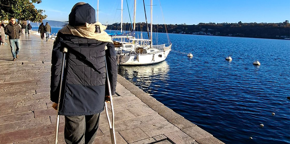 I primi giorni di uscita per la Malcotti dopo il grave infortunio al bacino