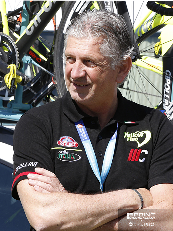 Serge Parsani è a capo della Solution Tech Nippo Rali fin dalla sua fondazione. Ha esperienza decennale di Giro avendo guidato squadroni fortissimi