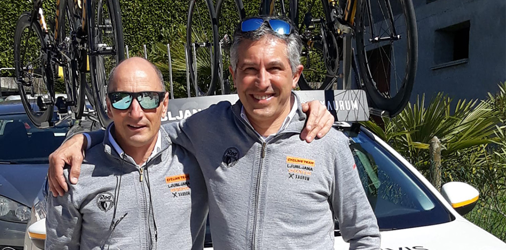 Lucio Caldo insieme a Marco Polanc, papà di Ian. Il friulano ha avuto Tadej nei due anni da U23