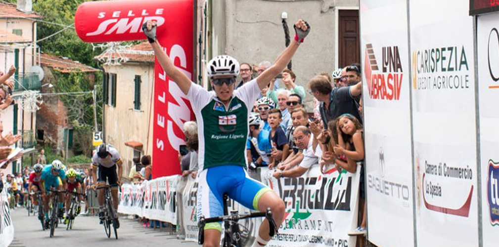 La vittoria nella tappa finale del Lunigiana 2016, primo vero salto di qualità dello sloveno pronto per gli U23