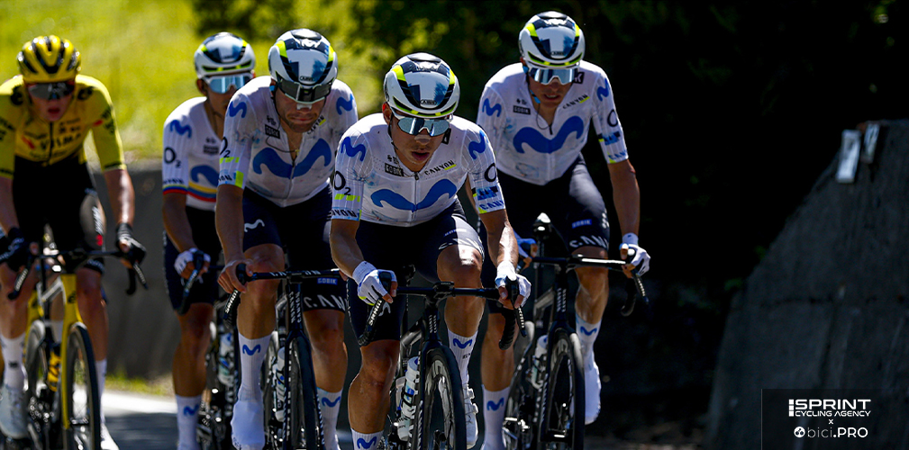 Movistar e Team NSN hanno fatto il forcing in salita: per Segaert l'ideale per tagliare fuori i velocisti