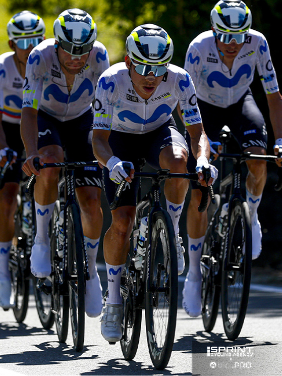 Movistar e Team NSN hanno fatto il forcing in salita: per Segaert l'ideale per tagliare fuori i velocisti