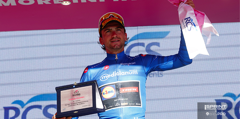 Ciccone se ne va da Pian di Pezzé con la vittoria della Cima Coppi (passo Giau) e il primato dei GPM
