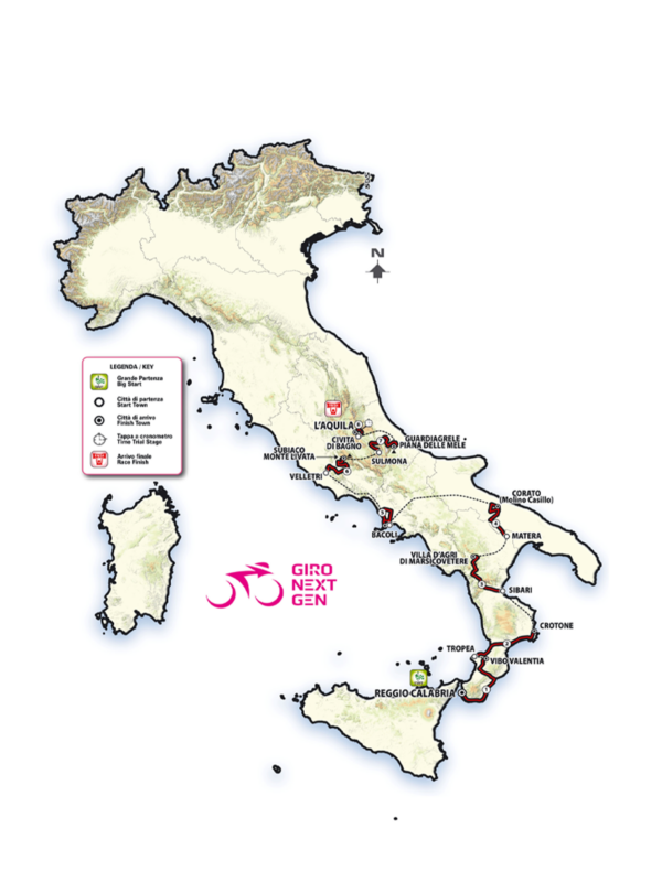 Giro Next Gen 2026, percorso