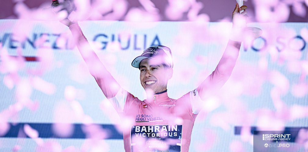 Tutta la felicità di Eulalio, in maglia rosa da sei giorni