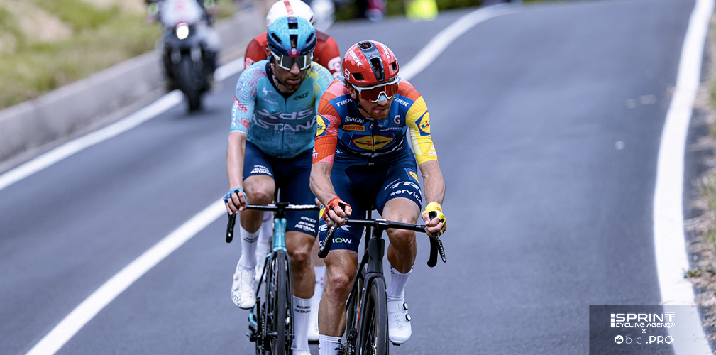 Ghirotto ha parlato di generazioni a confronto ma stessa lunghezza d'onda. Quando Ciccone è rientrato sulla fuga verso Corno alla Scale entrambi erano scettici, ma a sensazione Giovanni, più abituato agli anticipi di questo ciclismo moderno lo era meno