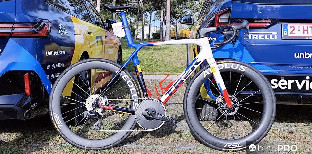 La Trek Madone di Milan, finita di montare pochi minuti fa