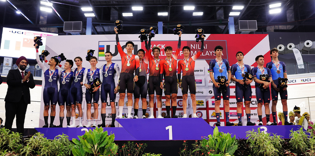 Coppa del Mondo Malesia, Pista, quartetto, Italia, terzo posto (foto Instagram UCI)