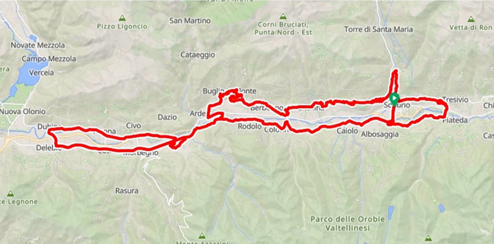 Percorso prima tappa del Tour de Suisse Donne 2026, Valtellina, partenza e arrivo da Sondrio