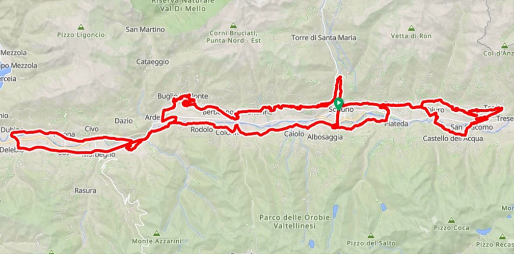 Percorso prima tappa del Tour de Suisse 2026, Valtellina, partenza e arrivo da Sondrio