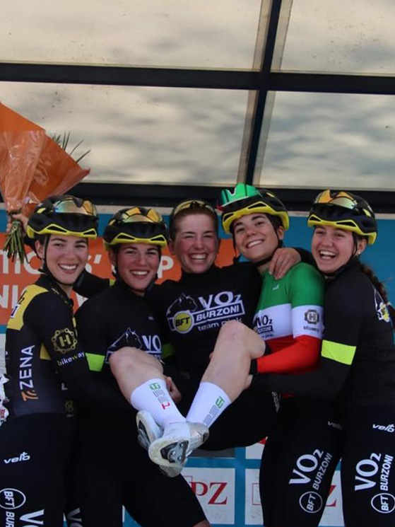 I grandi risultati della veneta in Olanda sono stati favoriti dal perfetto gioco di squadra (foto Instagram)