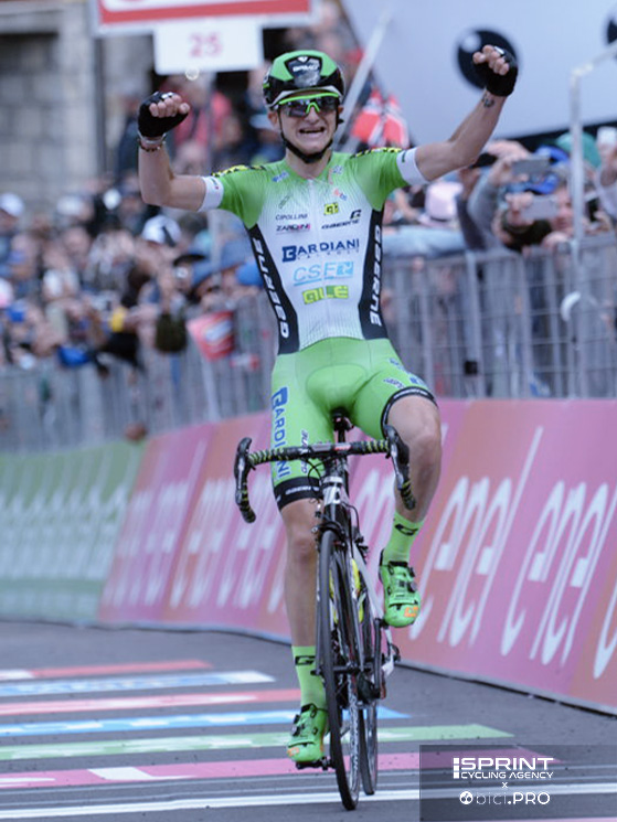 Il 17 maggio 2016, Giulio Ciccone vince a Sestola la sua prima corsa da pro'. Non sarebbe male ripetersi dopo 10 anni