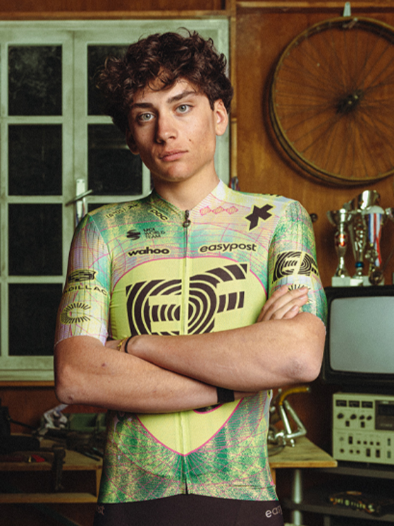 Mattia Agostinacchio, EF Pro Cycling, kit Ride In Peace, ASSOS