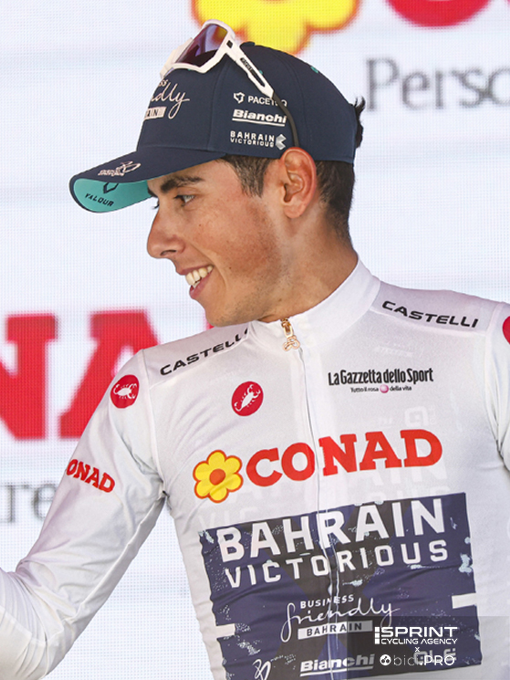 Afonso Eulalio, Giro d'Italia 2026, Bahrain Victorious, maglia bianca, Aosta-Pila