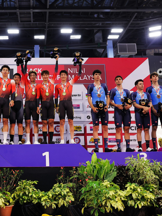 Coppa del Mondo Malesia, Pista, quartetto, Italia, terzo posto (foto Instagram UCI)