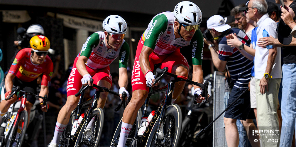 Maestri è stato secondo sul traguardo di Milano. E' con il team di Basso dal 2022