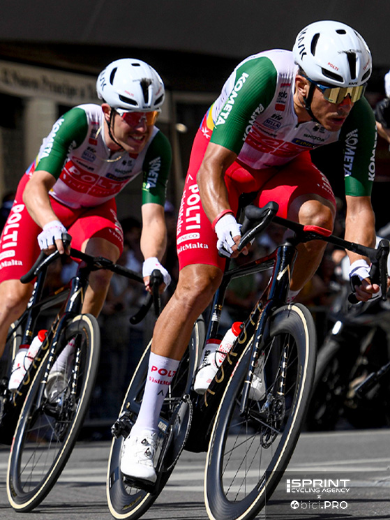 Maestri è stato secondo sul traguardo di Milano. E' con il team di Basso dal 2022
